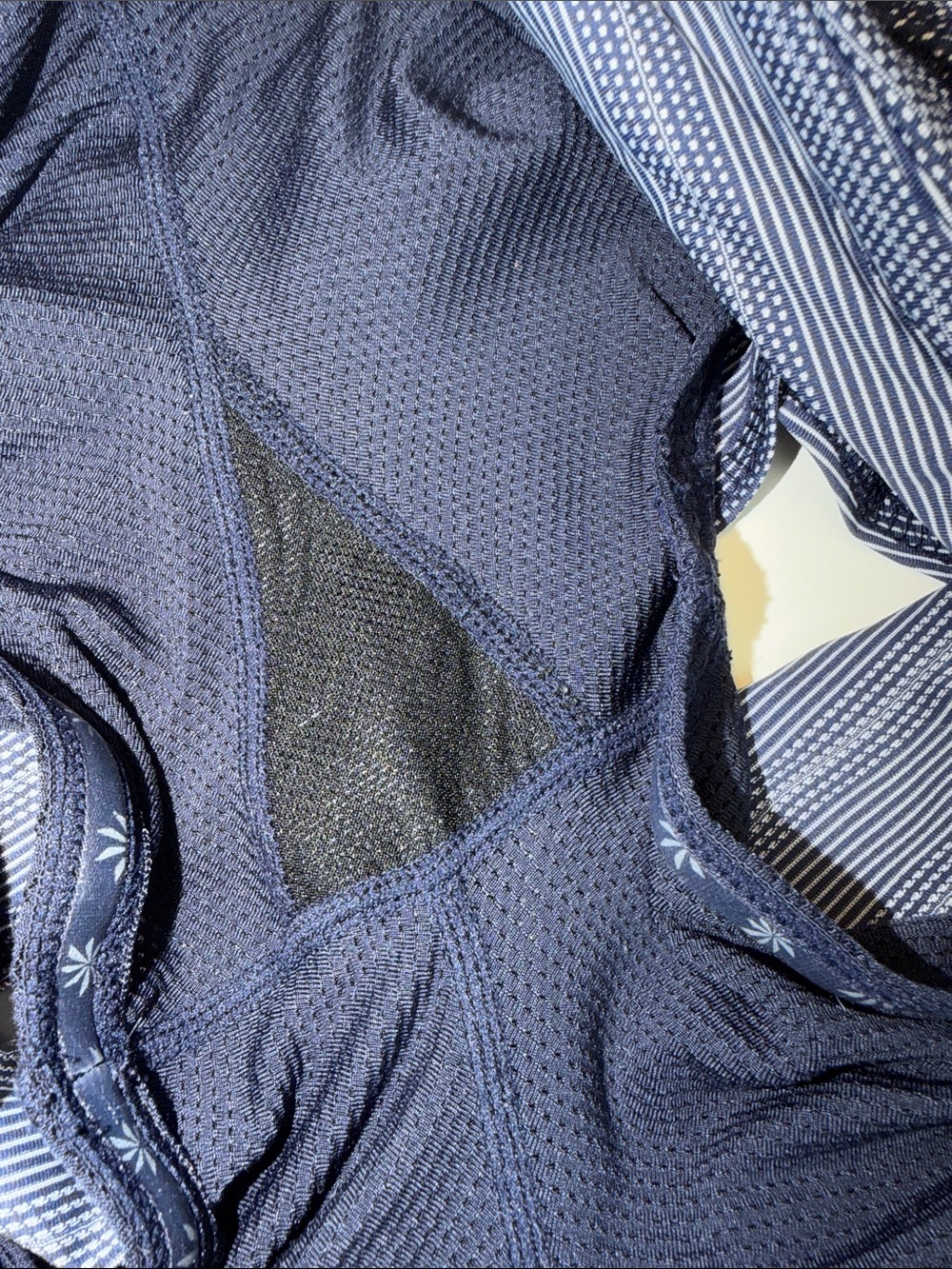 Athleta Navy and White Striped Athletic Skorts - Picture 5 of 8